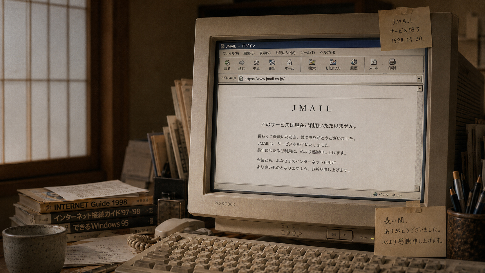 閉じられたログイン画面と静かな注意表示のイメージ